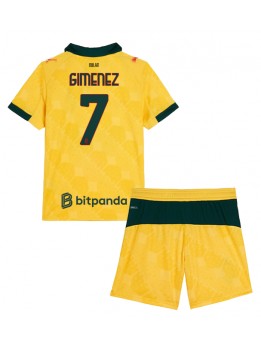 AC Milan Santiago Gimenez #7 Replika Tredje Kläder Barn 2025-26 Kortärmad (+ byxor)